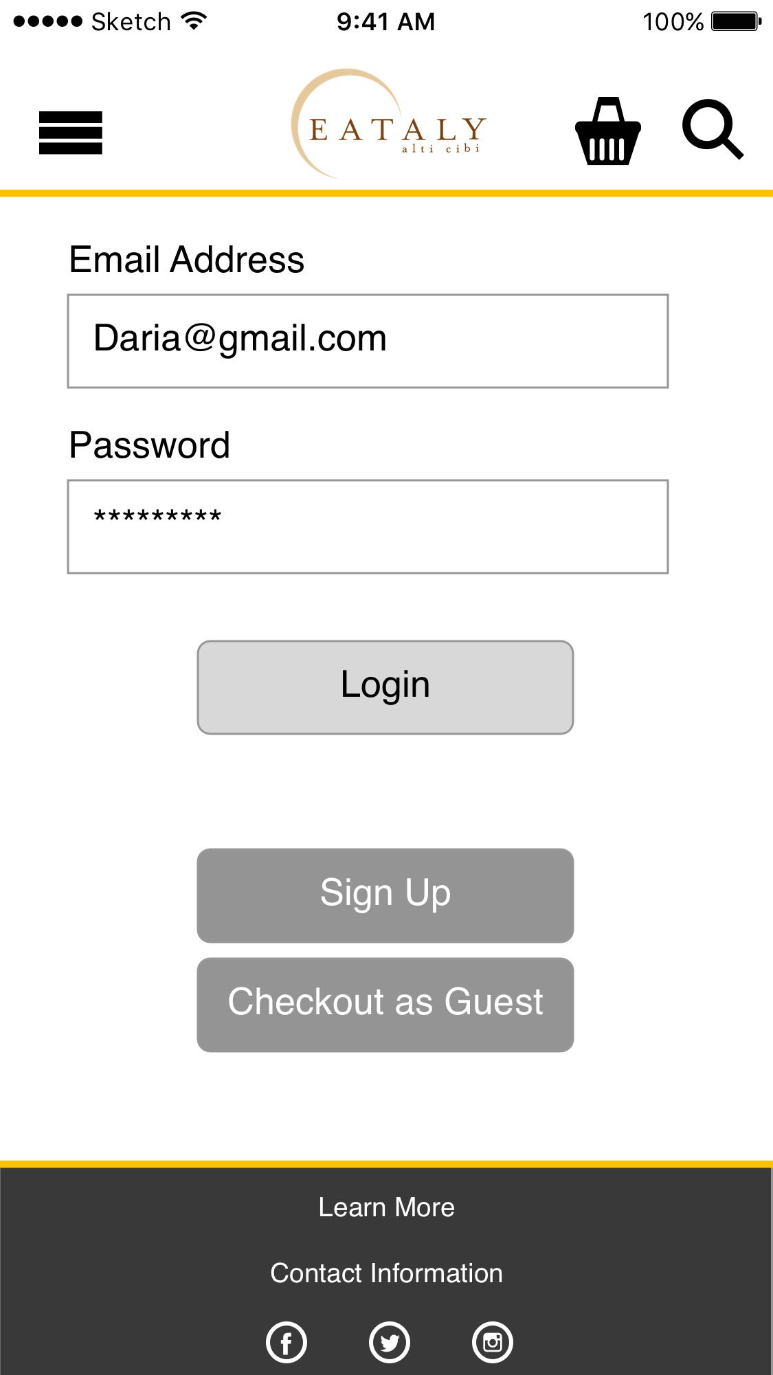 7.2 Login Entered